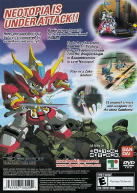 SD Gundam Force - Showdown! box cover back